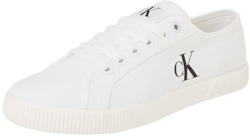 Calvin Klein Donna Sneakers Vulcanizzate Essential Profilo Basso, Bianco (Triple Bright White), 40