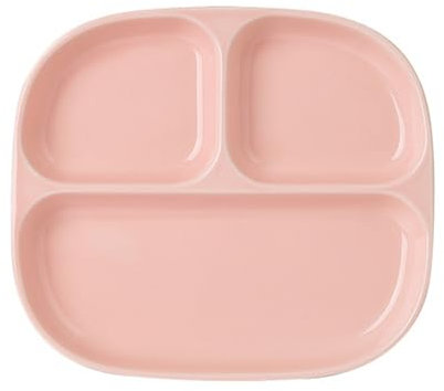 OnePine Assiette Controle de Portion Adulte Céramique, Assiette 3 Compartiments Régime, Assiette Nutrition pour Salade, Dessert, Nouille, Bifteck, Petit déjeuner