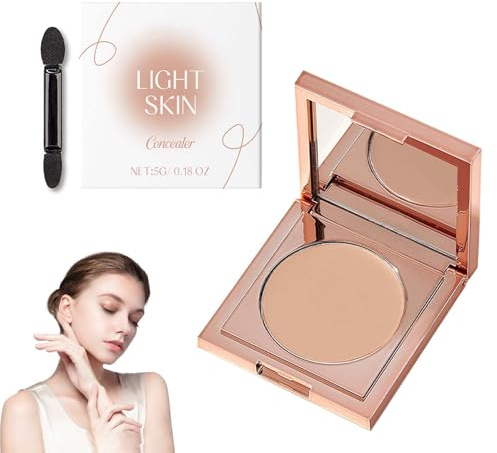 Colored Clay Undereye Corrector, Under Eye Color Corrector für Dark Circles, Under Eye Brightener mit Pinsel, Wasserdichte, Concealer Augenringe, Hydratisierender, für Alle Hauttypen(Heller Hautton)