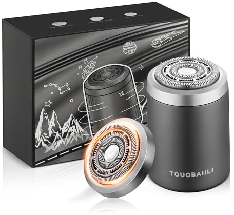 Electric Foil Shaver for Men, IPX7 Waterproof Cordless Razor – Mini Travel Shaver for Face & Body, USB-C Fast Charging, Wet/Dry Shower Use, Portable Electric Razor for Sensitive Skin