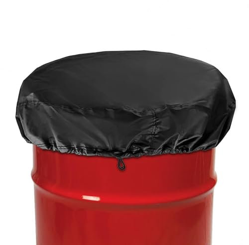 Couvercle de tonneau de pluie | Protection de baril en tissu Oxford imperméable | Couvertures de conteneur de stockage anti-poussière | Poubelles de jardin et collecteurs de pluie pour utilisation en