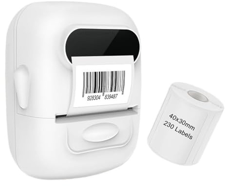 WAFOHSR Etichettatrice Portatile P50 Simile E210 Mini Stampante Termica For Etichette Macchina For Etichette Tascabile Wireless Senza Inchiostro Adesivo Autoadesivo Fai-da-te Facile Da Usare