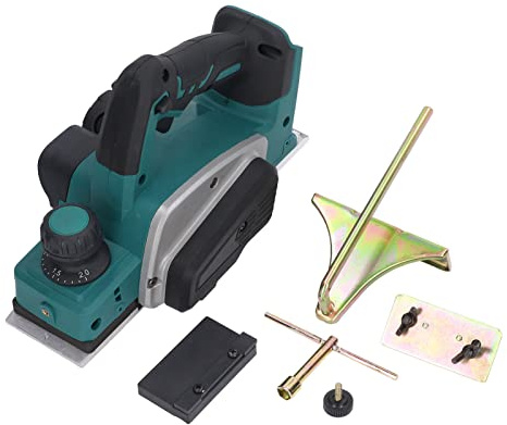 Canter de cepilladora eléctrica Gearwell, cementer de mano inalámbrica de 18V, herramienta de aplazamiento de madera de agarre suave, cepillador de eliminación de chips de 12000