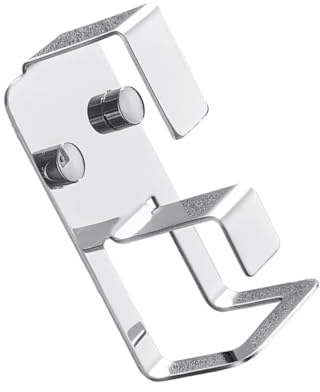 VGHDXXNNHA Self Adhesive Wall Hooks, Stainless Double Washbasin Hooks Wall Storage Rack Strong Practical Hanger for Bathroom Kitchen Bedroom Space Saving