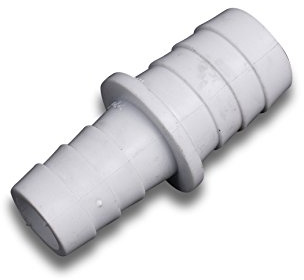 Merriway BH04066 Plastic Washing Machine Dish Washer Outlet Drain Hose Connector, 17 x 22 mm - White