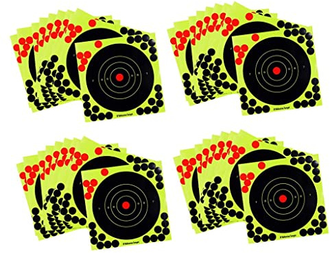 40x s de Tir en Papier Adhésif d'éclaboussure Jaune Fluorescent 203x203mm