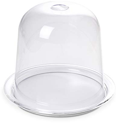 omada Design Porte-panettone/gateau composé d'un plateau, de différentes couleurs et d'une cloche préservant la fraîcheur