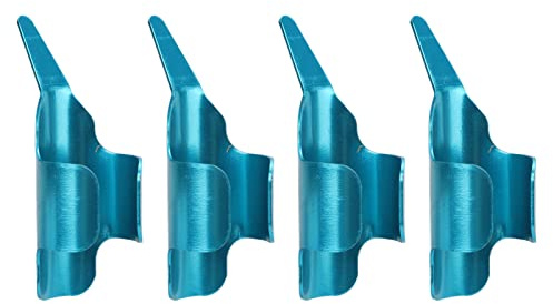 Handsydd fingerhatts-set, 4 stycken, metallkoppar, 2,1 x 1,1 cm, justerbart fingerskydd
