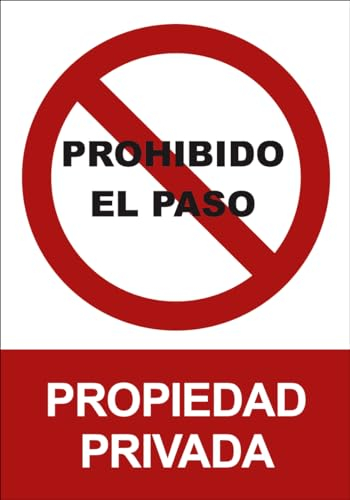 IberNorma PP225 Señal de Prohibido el paso Propiedad privada 21x30cm Cartel en PVC homologado