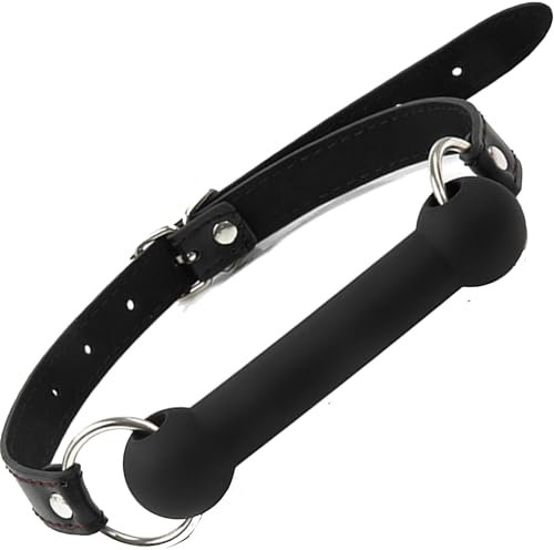 Bdsm Mundknebel Knebel für bondage für Männer in Form von Knochen Schwarz Mund Mundknebel für frauen Gag Fetisch Rollenspiel SM Sex Toy Hundeknochen Mouth gag Mundknebel für männer Bdsm gag FOPS B11