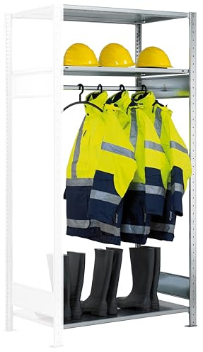 SCHULTE Lagertechnik Anbauregal, Garderobenregal MULTIplus150