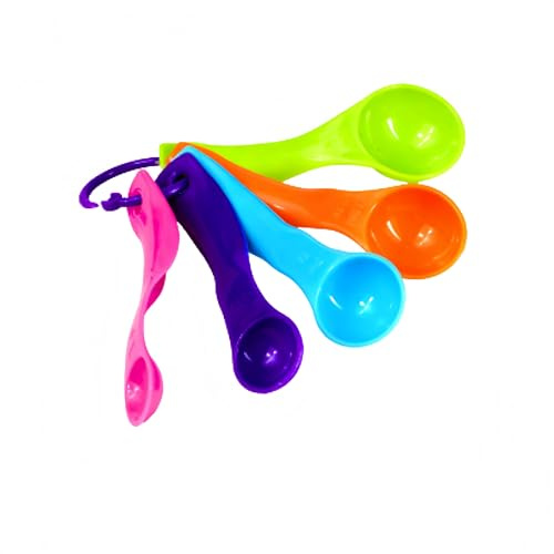 cucharas medidoras - Juego de cucharas medidoras, 5 cucharas capacidades para ingredientes secos y líquidos, utensilios de cocina ideales para medir harina, azúcar, café, especias y más
