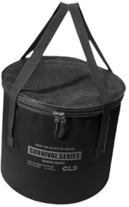 wisoolkic Seau Pliable de Camping avec poignée, Solution Polyvalente pour Les activités de Plein air, notamment Le Camping, la Cuisine et Le Stockage d'eau. Bassine Plage Pliable pour Stockage d'eau.
