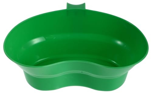 Healeved Coppa per Risciacquo Orale in Plastica Verde per Pazienti Allettati, Tazza Portatile Antiscivolo per Igiene Orale in Ospedali e Case di Riposo