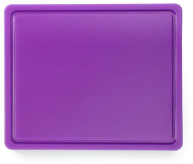 HENDI Tabla de cortar Gastronorm 1/2 con certificación HACCP - Morado - 260x320x(H)12 mm