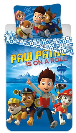 Paw Patrol Chase Babypåslakan 100x135 + Örngott 40x60 100% Bomull