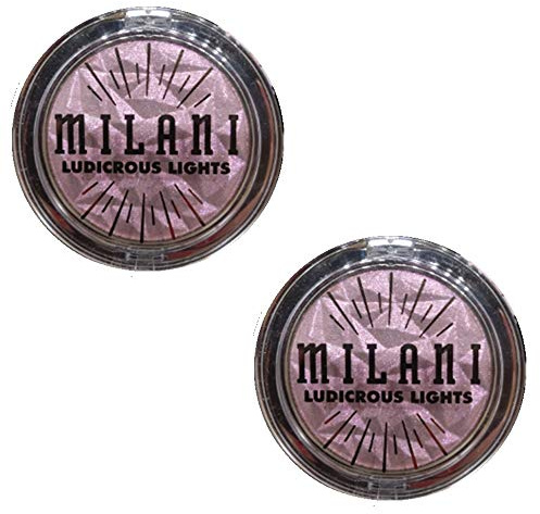Pack of 2 Milani Ludicrous Lights Duo Chrome Highlighter, Peach-Ella 120