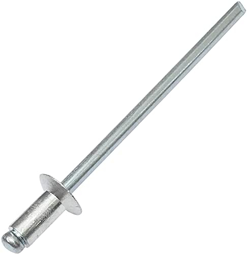 AERZETIX - C48245 - Lot de 100 Rivets aveugles à tête fraisée Ø3x6mm - aluminium/acier - DIN 7337 - rivet pop à rupture de tige