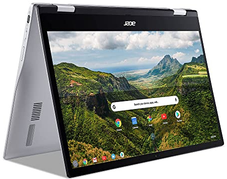 Acer Chromebook Spin 513 CP513-1H - (Qualcomm SC7180, 4GB, 64GB eMMC, 13.3 inch Full HD Touchscreen Display, Google Chrome OS, Silver) (Renewed)