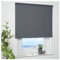 ourdeco Rollo/Seitenzugrollo / 202 x 180 Breite x Höhe/dunkelgrau/lichtundurchlässiger Stoff/Sichtschutzrollo/Verdunklungsrollo