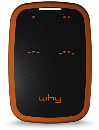 WHY EVO NOA Telecomando rolling code multifrequenza da 280 a 868 mhz, apricancello autoapprendente programmabile, radiocomando ad ampio raggio con 4 pulsanti Wild Tobacco