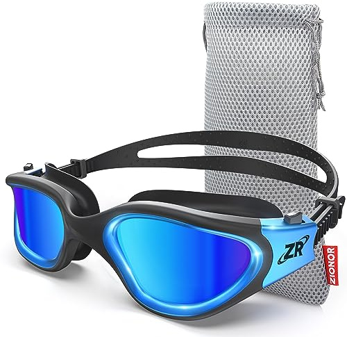 ZIONOR G1 Occhiali da nuoto polarizzati tinta unita adulto donna anti appannamento 100% protezione UV occhiali subacquei