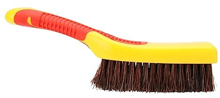 BESTYASH Boar Bristle Brush Silicone Handle for Home Cleaning and Men Beard Care High-density Bristles Brush