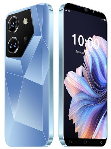 JtQtJ C20Pro Handy, 5.0-Zoll Display, Dual SIM, 16GB ROM, Dual Kameras, Unterstützung: WiFi, GPS, Bluetooth, Gesicht ID WCDMA/GSM Telefon (Blue)