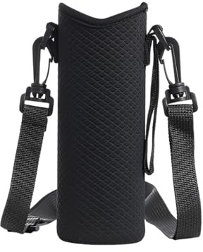 YUZNA Support Universel Bouteille d'Eau,Sac Isotherme 1,5 L,Housse de Protection en Néoprène avec Sangle Réglable et Amovible,Idéal pour Randonnée,Course,Trekking,Étui Transport Gourde