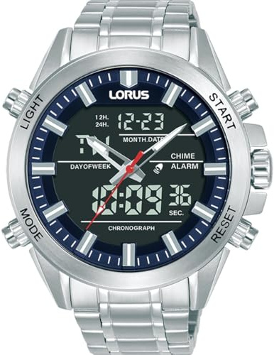 LORUS Herren Uhr Quarz mit Edelstahlgehäuse
