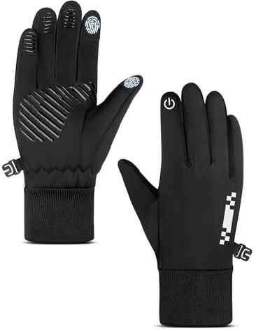 Becellen Guanti Sportivi per Bambini, Invernali Calcio Touch Screen Guanti Ciclismo Bambino Antiscivolo Outdoor Gloves per 7-12 Bambini Ragazze Ragazzi