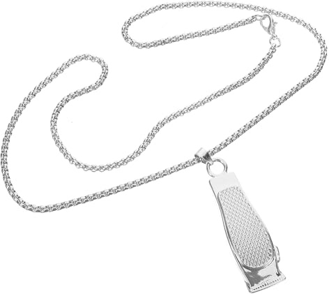 ibasenice Collar para Hombre Colgante Creativo de Barbero en Aleación de Zinc, Diseño Delicado y Moderno, Adecuado para Uso Casual Diario y Ocasiones Obsequios