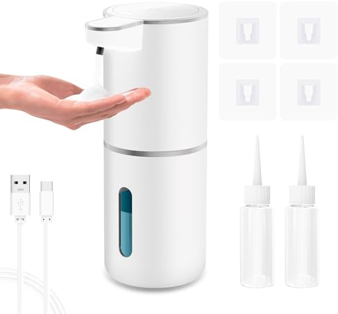 TAVADA Seifenspender Automatisch,Automatic Soap Dispenser,Küchenseifenspender, USB, wiederaufladba