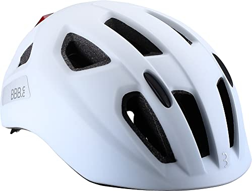 BBB Casque de vélo Unisexe Youth Sonar - pour Enfant - Unisexe - pour garçons et Filles - pour Le Cyclisme, Le Skateboard, Le Scooter - BHE-171 - Blanc Mat - Taille M (52-58 cm)