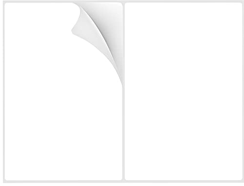 8-1/2×5-1/2 Shipping Labels 60 Labels Sticker Paper for Laser/Ink Jet Printer mailing Labels 8.5×11 White 2 per Sheet