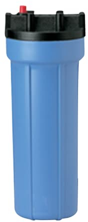 PENTAIR - Alloggiamento Slim Line - Contenitore filtro Acqua - Per Cartucce Standard 10'' - Nero/Blu ½ I/O - Con Rilascio Di Pressione