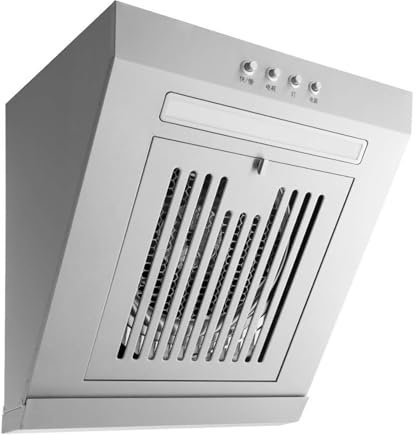 230W Kitchen Small Range Hoods, 400mm Stainless Steel Side Suction Cooker Hood, with LED and 17 M³/min, for Small Corners Freeing Up Kitchen Space