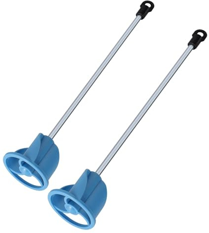 2 Pcs Paint, Epoxy Resin, Mud & Ceramic Glaze Mixer Paddle Blades