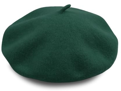 YZROHYI Beret Femme Laine,Basque Beret Hiver Chic,Bonnet Beret Casquette Francais,Chapeau Beret Artiste Vintage,Beret De Peintre Parisien Classique,Béret De Couleur Unie,Casquette Souple Hiver