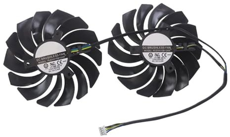 Ventilador for Tarjeta gráfica PLD10010B12HH DC12V 4PIN RX580 RX480, Compatible con MSI, Radeon, RX 480 RX 580(PLD10010B12HH)