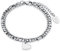 s.Oliver Armband für Damen mit Herz Anhänger, Gravierbar, Glas / Edelstahl, Länge: 16-20 cm