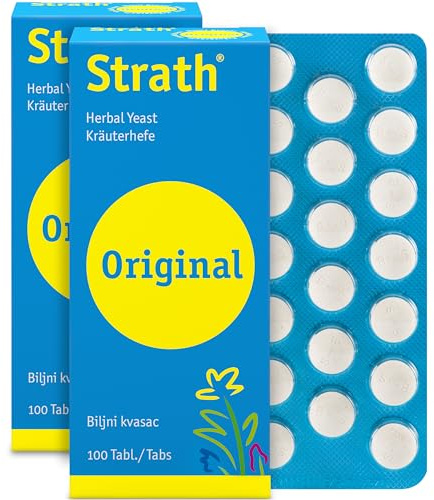 Strath Tablets (200) - Herbal Yeast Supplement with 61 Nutrients, Vitamins & Minerals, Daily Nutritional Superfood, Suitable for Men & Women Digestion & Immune Support, Pregnant & Breastfeeding