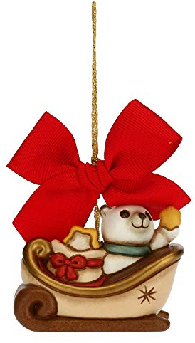 THUN ® - Addobbo per Albero di Natale Slitta 2020 Grande