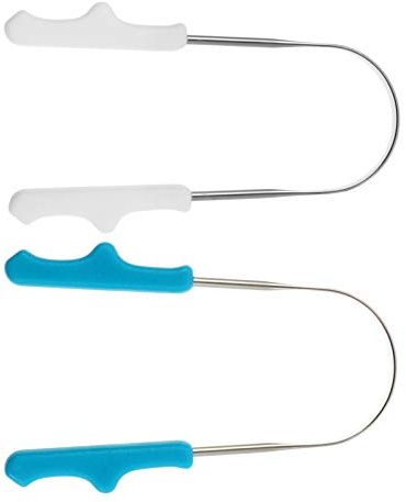 Beavorty 2 Pz Pulisci-lingua Detergente Per La Lingua Pulitore Orale Strumento Per Raschiare La Lingua Strumento Per La Pulizia Orale Bambino Acciaio Inossidabile Piccoli Strumenti Palmare