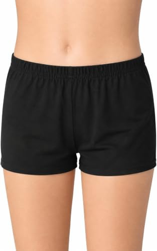 NuJake Girls Children's Cotton Hot Pants Gymnastics & Dance Wear Stretch Modesty Shorts Ages 5-13 Years