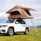 VEVOR Dachzelt Hartschale Autozelt Camping für 2–3 Personen, zusammenklappbares Hartschalen-Dachzelt mit Einstellbarer Teleskopleiter Matratze, wasserdicht UV-Schutz für Jeep SUV Van Pickup
