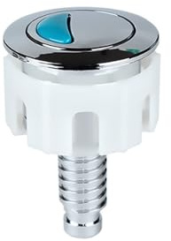 Verazquy Toilet Flush Buttons Replacement,Dual Cistern Water Tanks Push Parts Round Head Dual Toilet Push Button for Cisterns Flush Replacement Water Tank Repai Fits Standard 38-45mm Holes