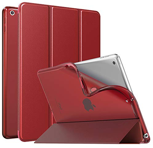 MoKo Smart Case for iPad 9th/8th/7th Gen 2021/2020/2019, Red