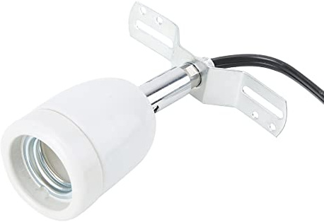 Support de Lampe Terrarium E27, Douille Céramique E27 pour Lampe Reptile Céramique avec Câble pour Reptiles et Amphibiens, pour Tortue Chauffante Poussin Lézard Serpent Animal