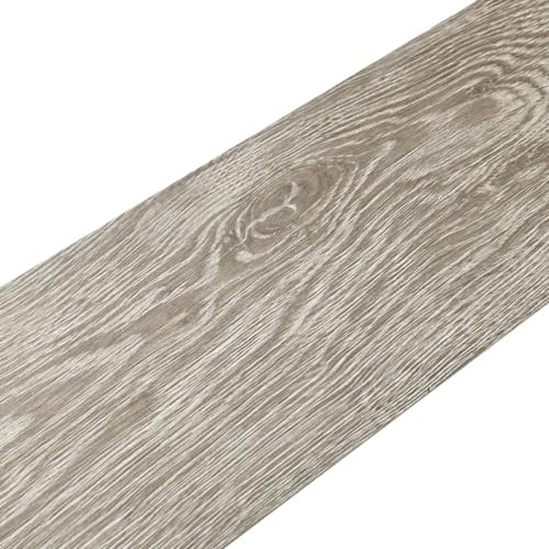 INMOZATA 5.02m² Self Adhesive Floor Planks 36pcs Floor Tiles Self Adhesive Vinyl Flooring Peel and Stick Floor Tiles for Kitchen Living Room and Bathroom Floor Planks 91.5 X 15.2CM (Light Brown)